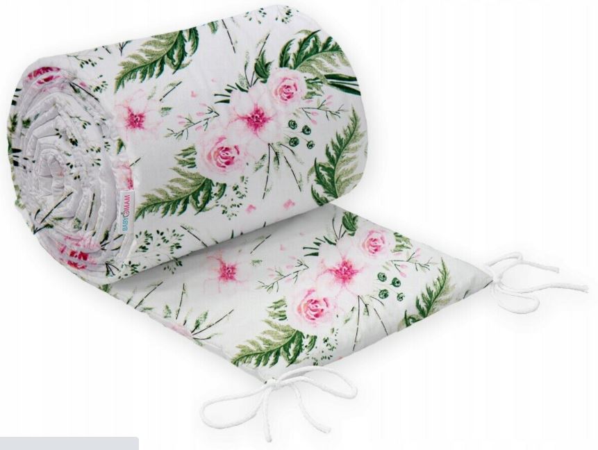 Baby Bedding Set 10Pc Fit Cot Bed 140x70cm - Garden Flowers - MyHappy Baby