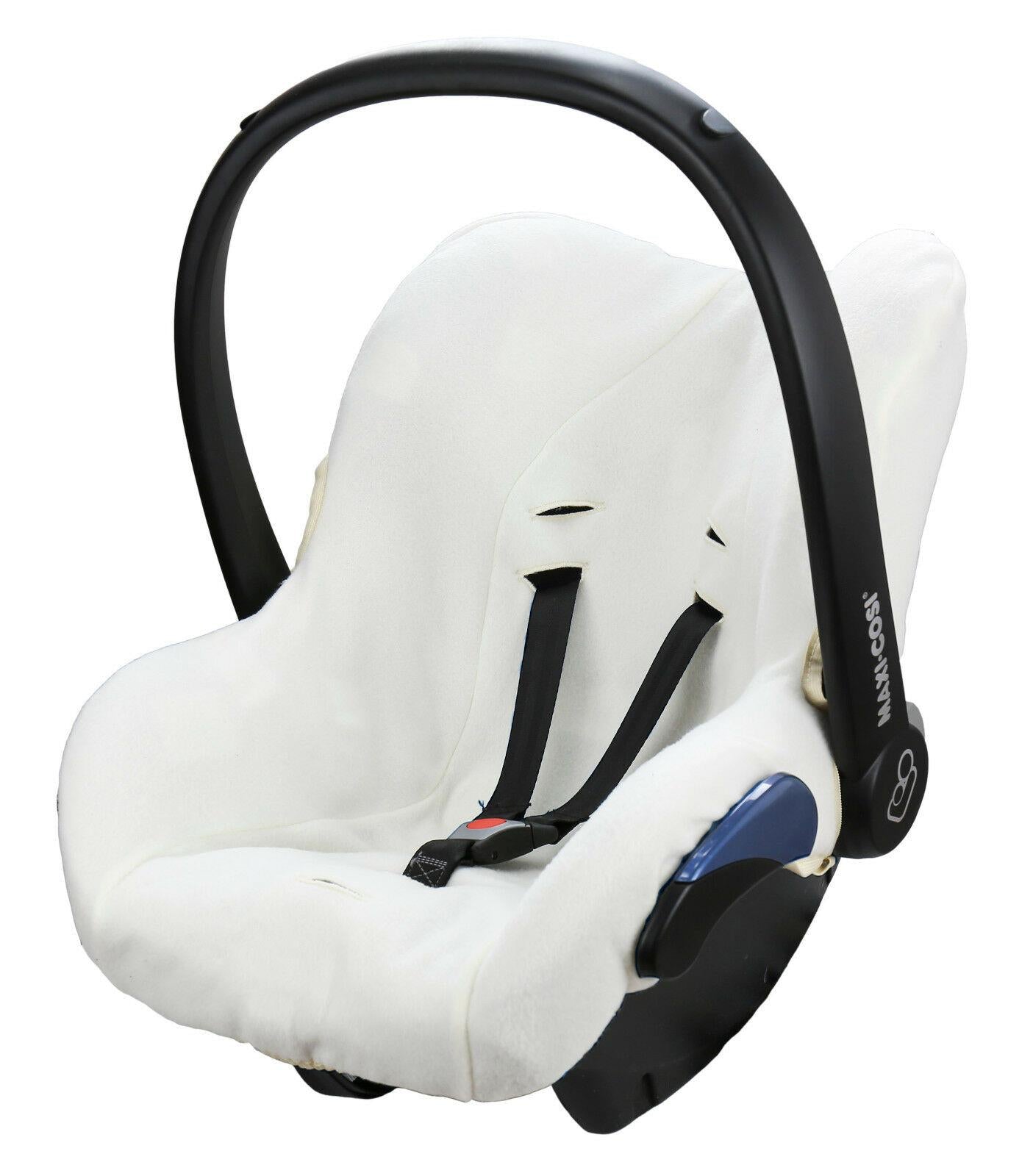 Baby Car Seat Fleece Polar Cover For Maxi Cosi Soft Washable Protector Ecru