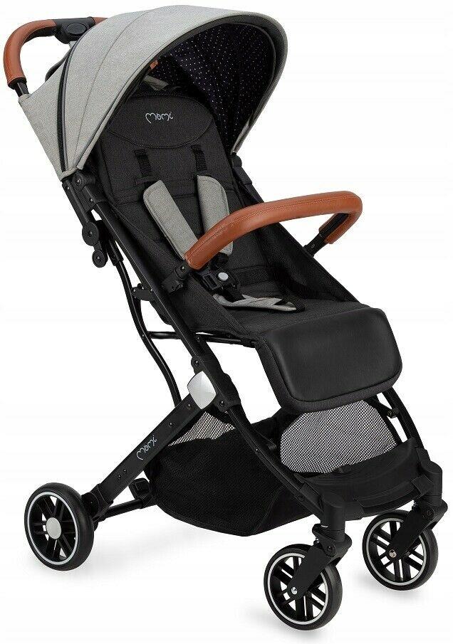 Baby Stroller Lightweight Maneuverable Folded Pushchair Buggy Momi Estelle Grey