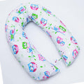 Large Brestfeeding Pillow Cover Baby Pregnancy 170cm Owls White