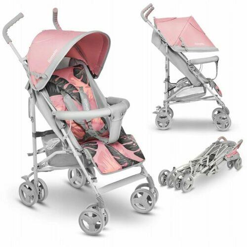 Baby Stroller Kids Pushchair Buggy With Rain Cover & Mosquito Net Elia Lionelo Pink