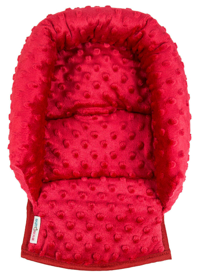 Baby Head Car Seat Rest Cushion Toddler Child Support Pillow Dimple Red