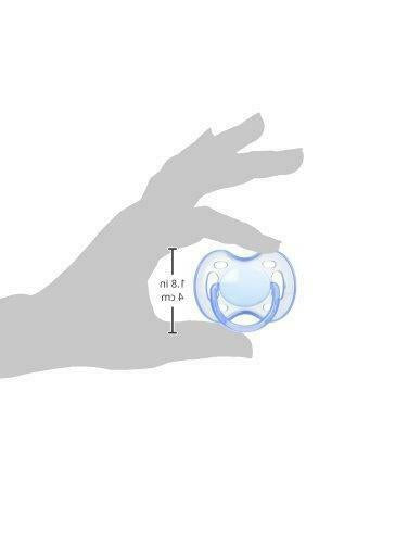 Philips Avent 0-6 Months Silicone Freeflow Soothers 2-Pack Blue / White