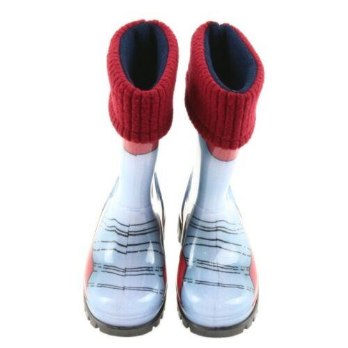 Wellies Kids Rain Snow Boots Removable Inner Lining Socks Wellington Elephant