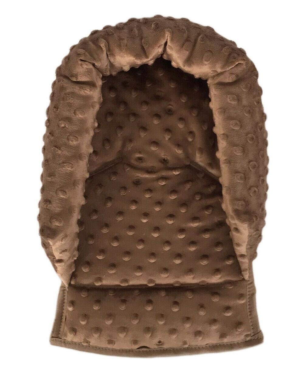Baby Head Car Seat Rest Cushion Toddler Child Support Pillow Dimple Brown