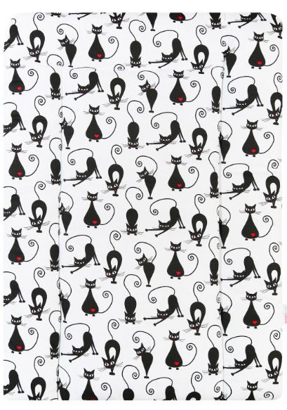 Baby 100% cotton changing mat child toddler Cat Black Cat