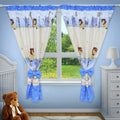 Nursery Curtains for Babies & Toddler's Bedroom Safari blue