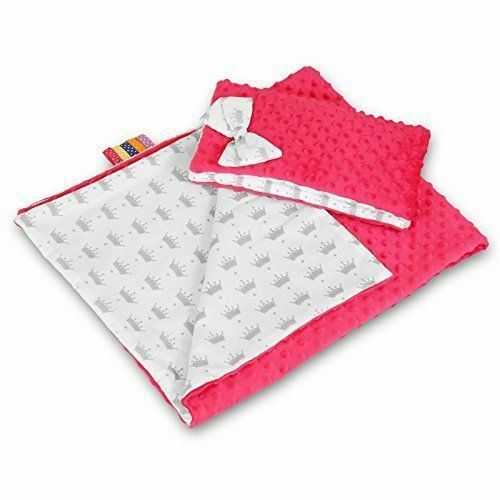 Cotton Warm Baby Blanket Dimple Quilt Pillow 100X75cm Pink - Royal