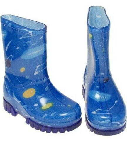 Wellies Kids Rain Snow Boots Removable Inner Lining Socks Wellington Space