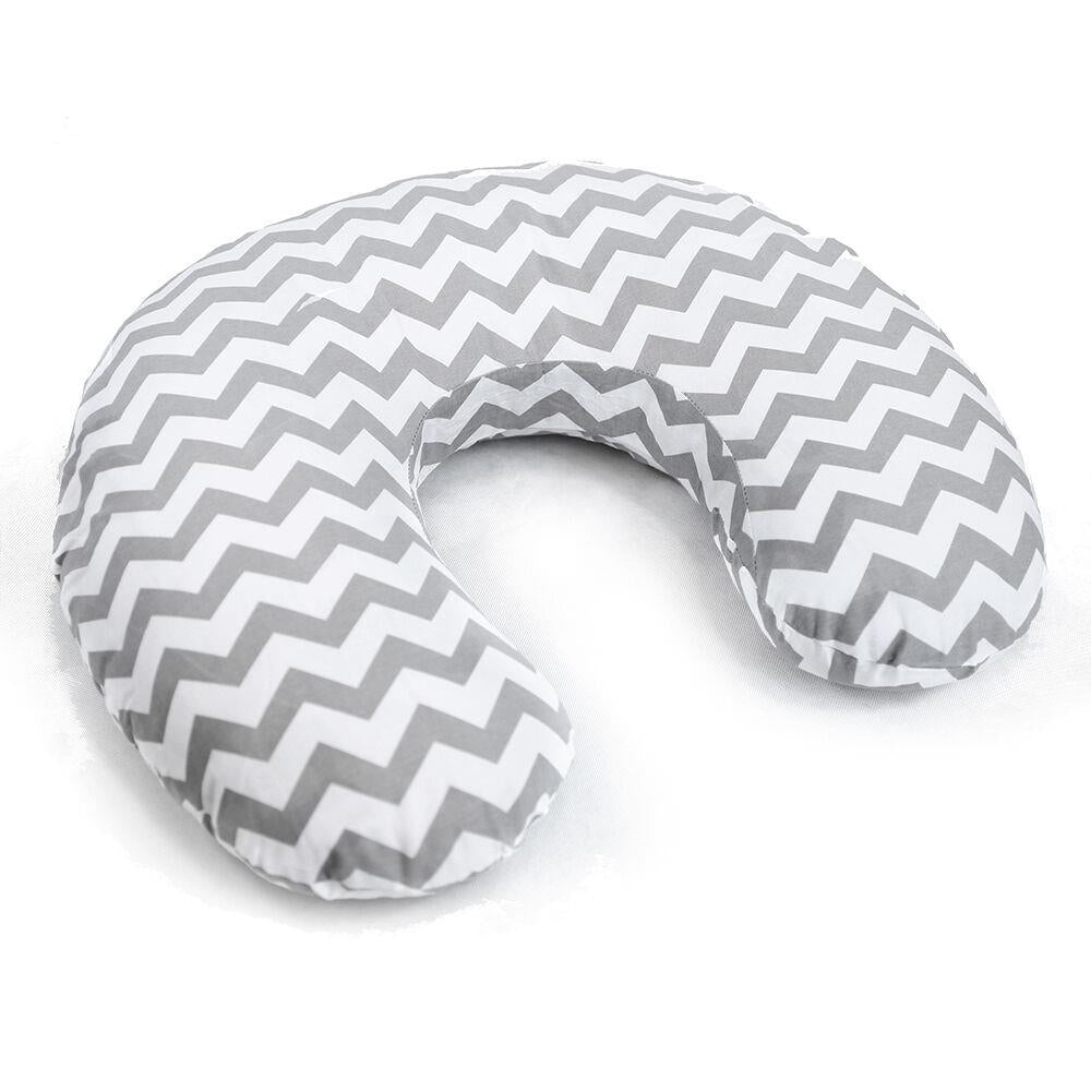 Baby feeding pillow + removable cover cotton newborn maternity Zig Zag
