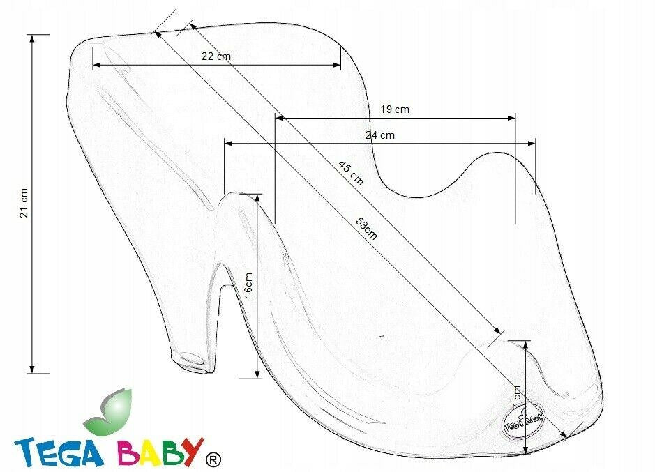 Baby Bath Support Seat Toddler Kids Anatomic Bath Chair Safe Non-Slip Tega Baby Wild West /White Elephant