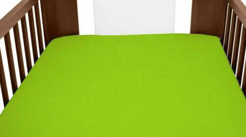 Baby Crib Sheet Dark Green Crib Bedding Terry Towelling Fitted