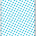 Baby Fitted Junior Bed Sheet Printed 100% Cotton Mattress 160X70cm Big Turquoise Stars On White