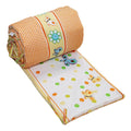 Baby Padded Bumper 100% Cotton To Fit Crib All Round 260cm Dino Orange