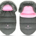 Universal Footmuff Husky Babymam Dark Grey/ Pink