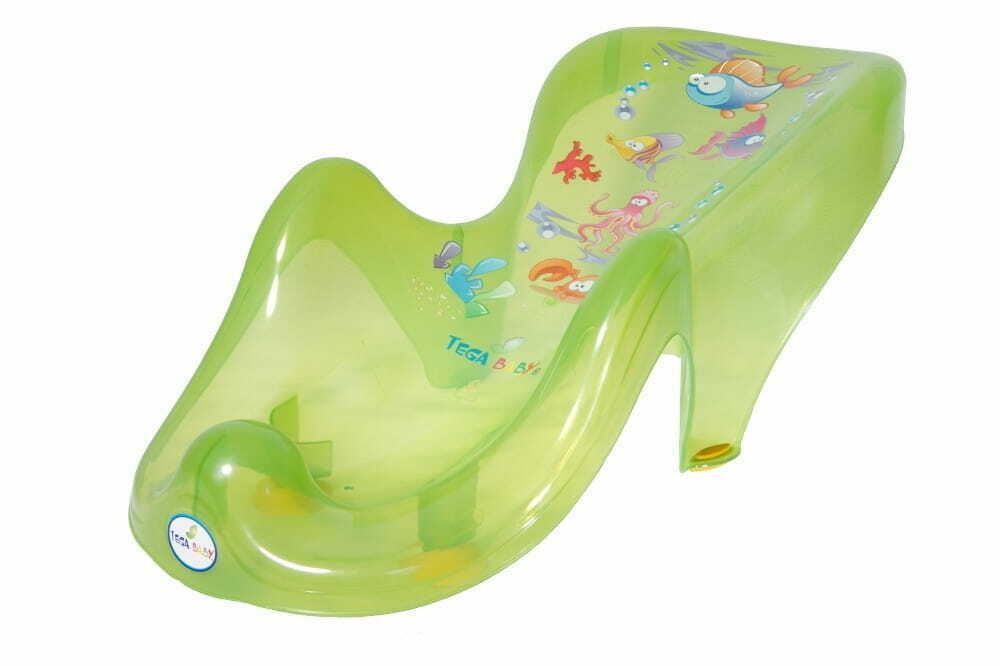 Baby Bath Support Seat Toddler Kids Anatomic Bath Chair Safe Non-Slip Tega Baby Aqua Green