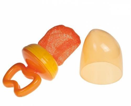 Baby Food Teether Canpol Cap Feeder Fruit Vegetable Safe Silicone Net Orange