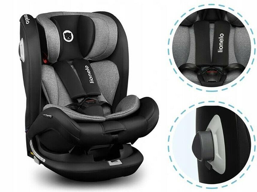 Baby Child Toddler Car Seat Lionelo Bastiaan Rwf Carbon 0-36 Kg