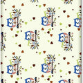 Baby Fitted Toddler Bed Sheet Printed 100% Cotton Mattress 160X80cm Owls Cream