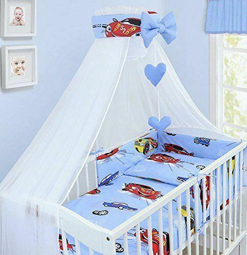 10Pcs Baby Bedding Set 100% Cotton Fit Cot 120x60cm Cars