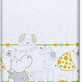 Baby Fitted Toddler Bed Sheet Printed 100% Cotton Mattress 160X80cm Zoo Green