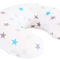 Cover For Feeding Pillow Baby Nursing Breastfeeding Grey Blue Stars