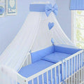 10Pcs Baby Bedding Set 100% Cotton Fit Cot 120x60cm Blue