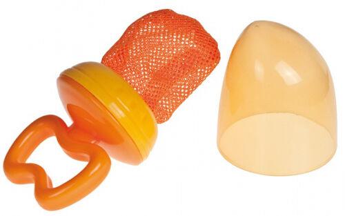 Baby Food Teether Canpol Cap Feeder Fruit Vegetable Safe Silicone Net Orange