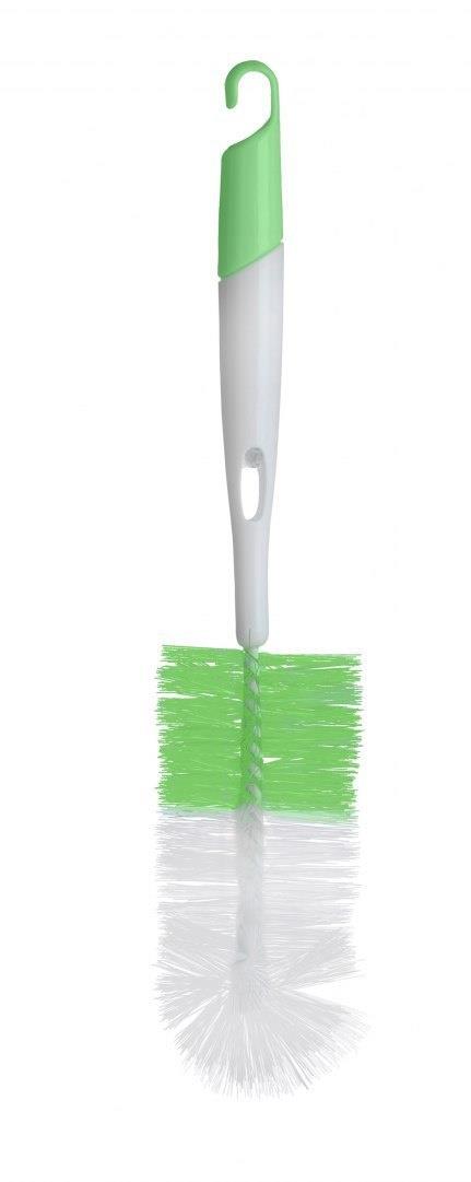 Bottle Brush 2 In 1 Babyono Baby Feeding Bottle Teat Spout Nozzle Cleaner Green