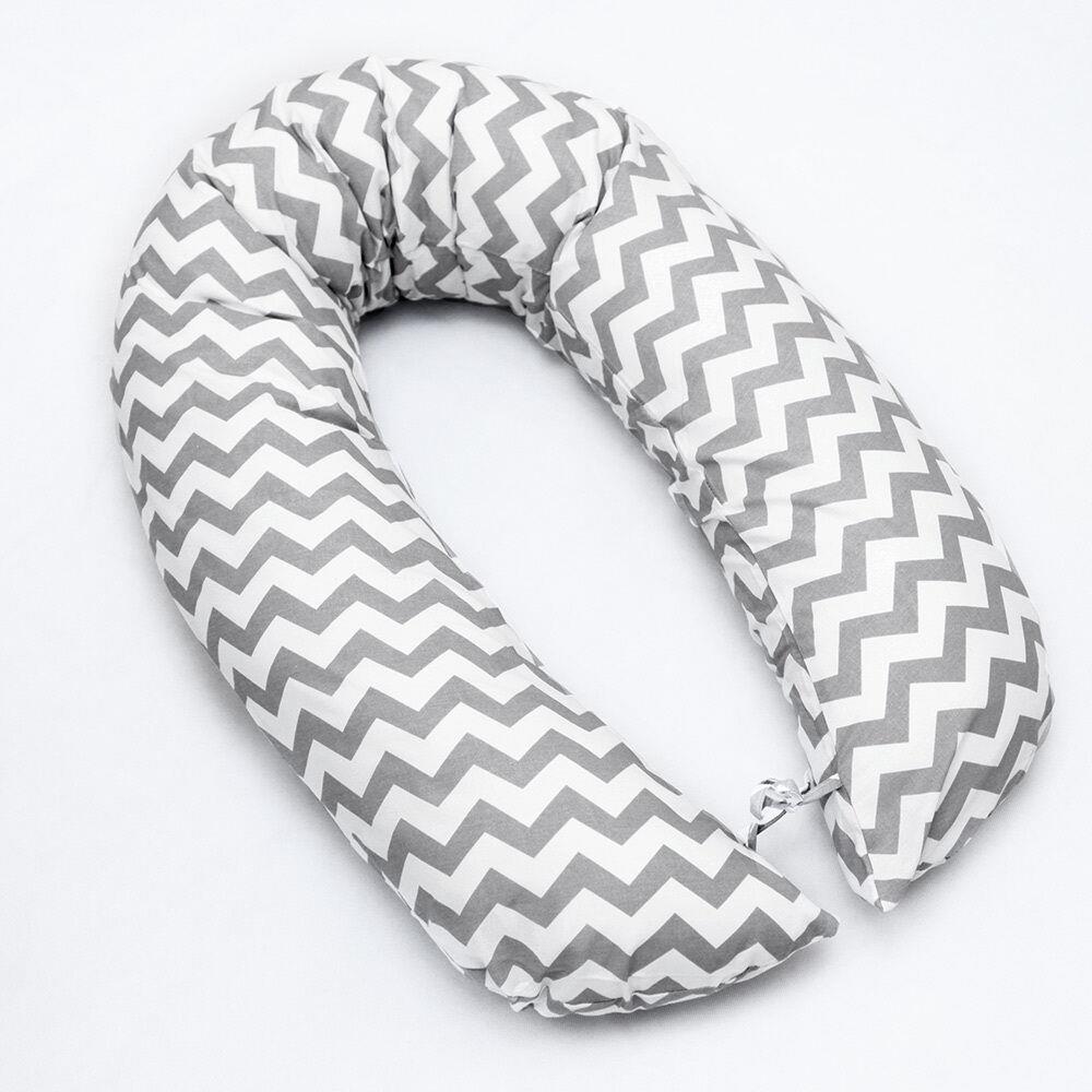 Large Brestfeeding Pillow Cover Baby Pregnancy Maternity 170cm Zig Zag
