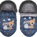 Baby Footmuff Collar Stroller Pushchair Sleeping Bag Husky Friends