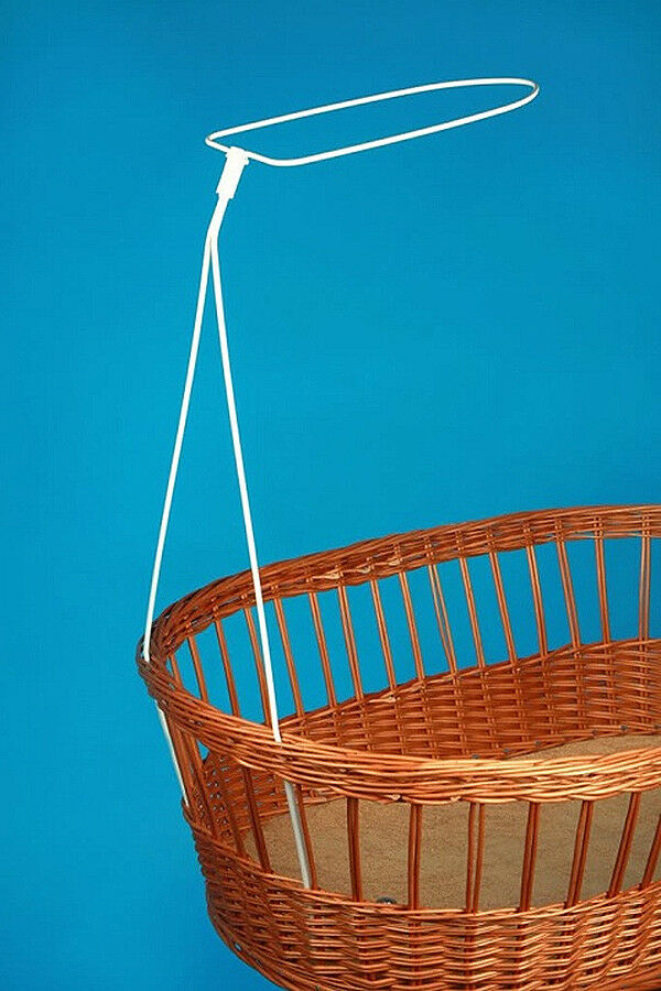 Holder for crib Moses basket drape canopy rod bar clamp pole