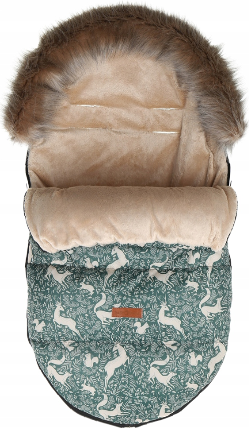 Baby Footmuff Collar Stroller Pushchair Sleeping Bag Husky Deer