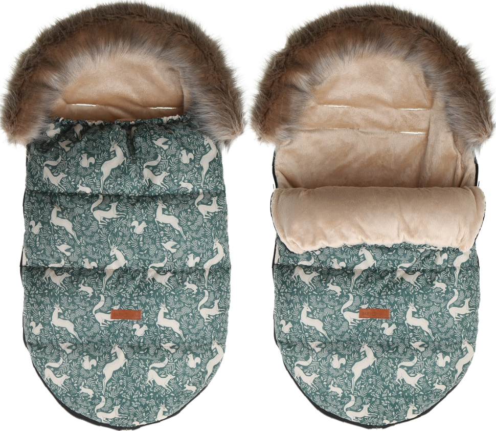 Baby Footmuff Collar Stroller Pushchair Sleeping Bag Husky Deer
