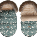 Baby Footmuff Collar Stroller Pushchair Sleeping Bag Husky Deer
