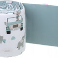 Cot Liner 180cm fit Cot 120x60cm 100% Cotton Baby Nursery On Safari/sage
