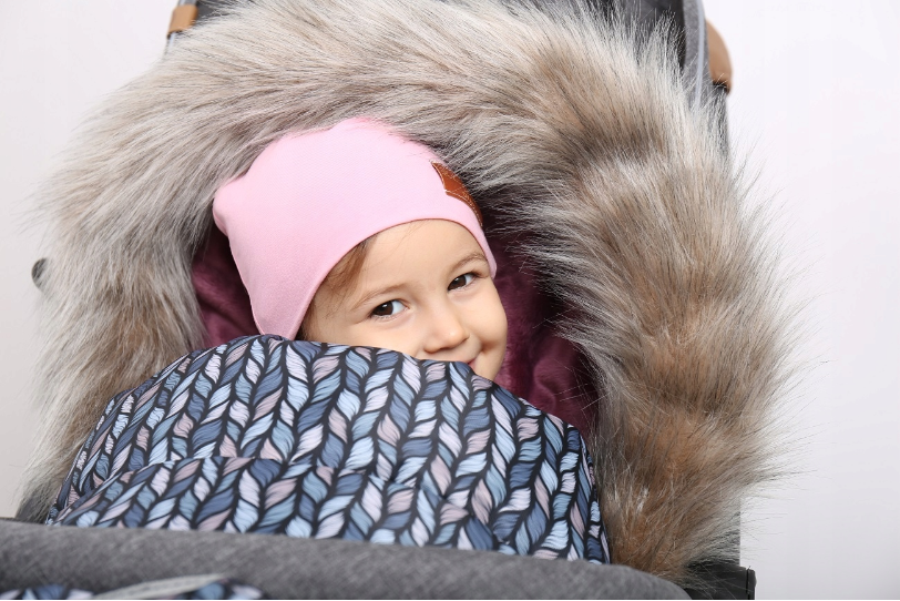 Large Baby Kid Footmuff Fluffy Collar Stroller Pushchair Sleeping Bag Husky Berries