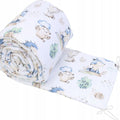 Baby Padded Straight Cot Liner Cotton fit Cot 180x30cm Wolf in Forest
