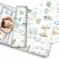 2pc Baby Bedding Duvet Cover Set fit Cot Cotton 120x90cm Wolf in the Forest