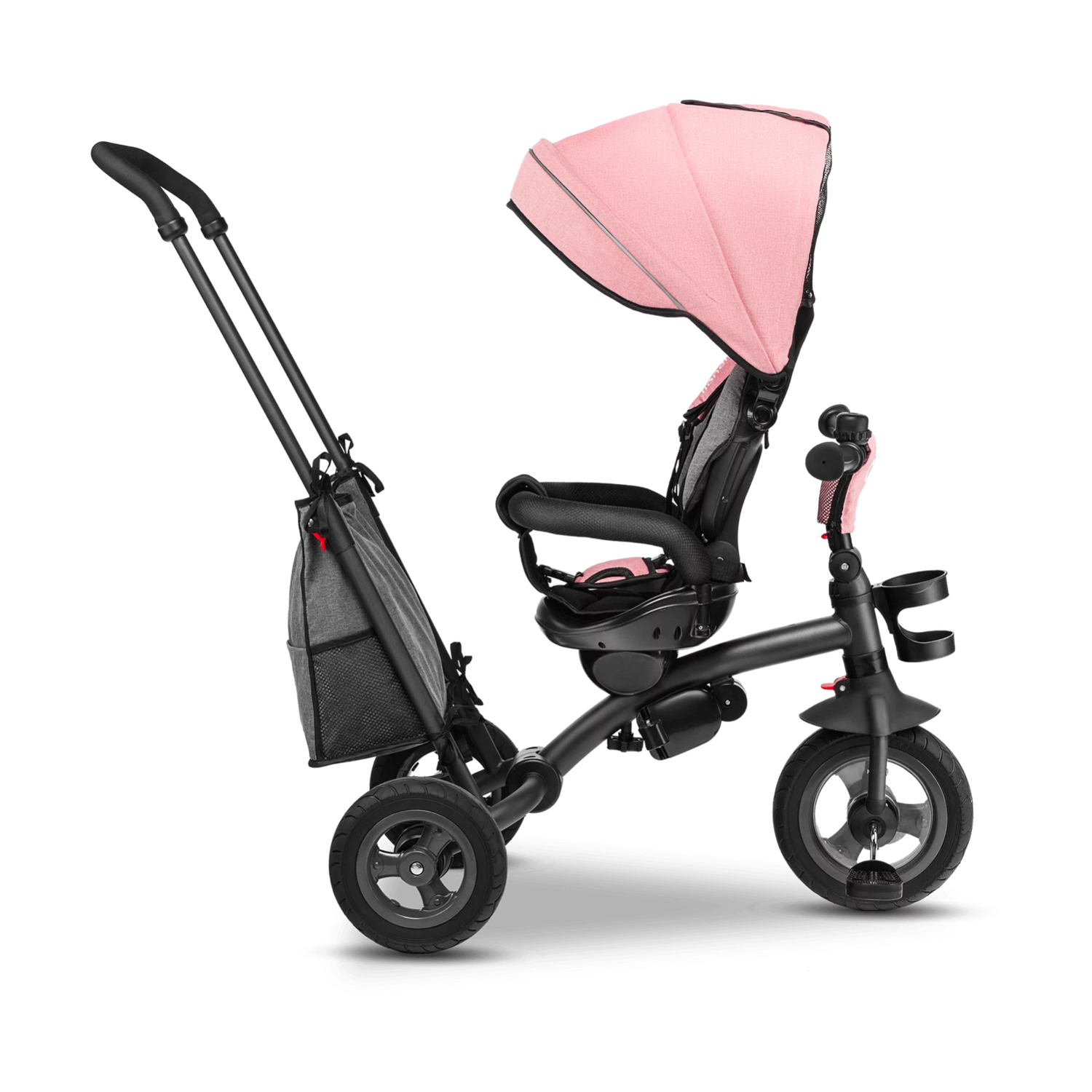 Bike Stroller Tricycle With Bag Lionelo Tris Candy Rose/Grey 2 In 1