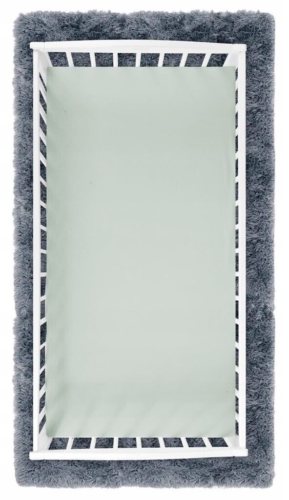 Jersey Fitted Sheet Stretchy Soft 100% Cotton for Baby Cot 120x60cm Light Sage