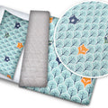 VELVET BLANKET+PILLOW SET Luxury Baby Infant Nursery Warm 75X100 Fox in Forest
