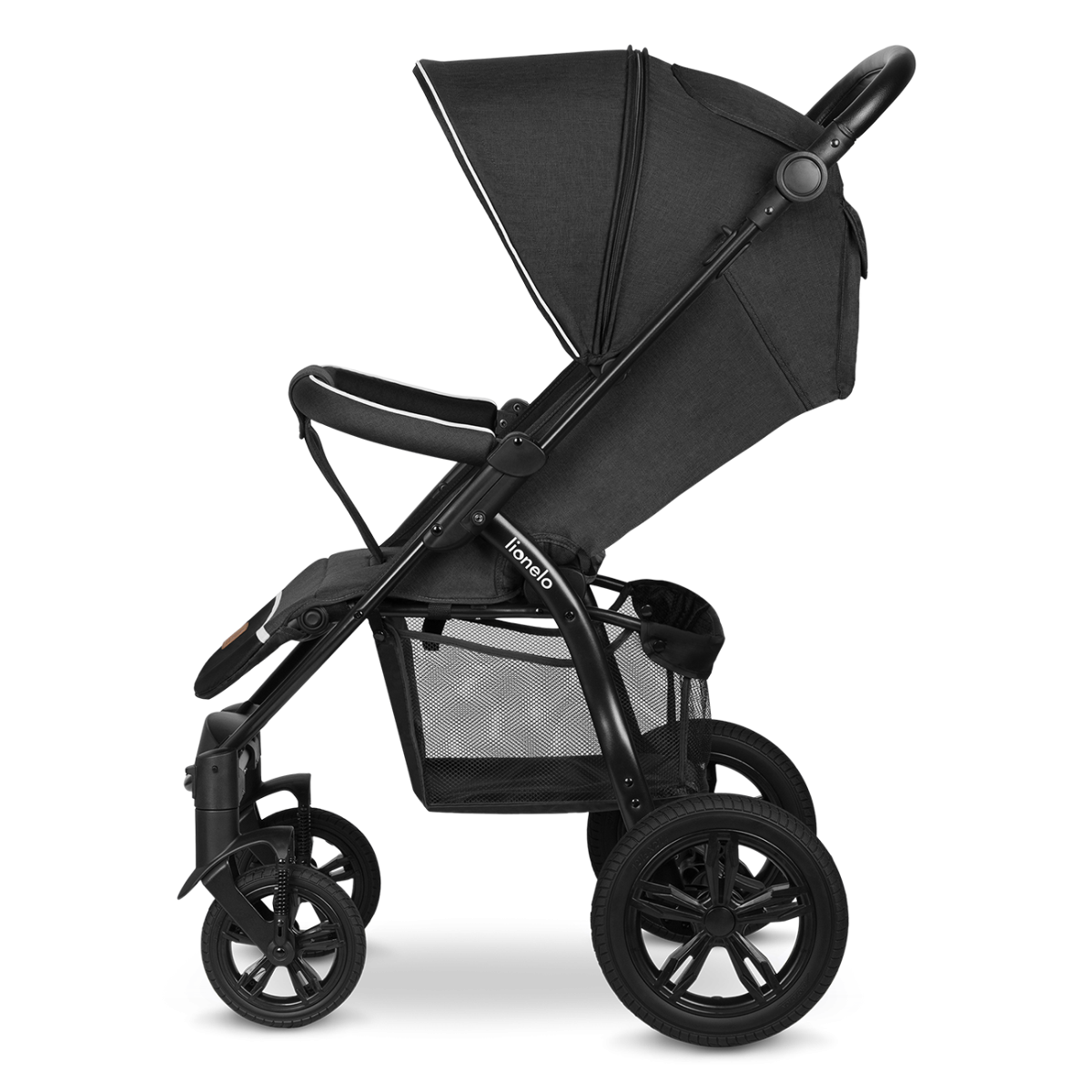 Annet Tour Lionelo Black Carbon Baby Compact Stroller Buggy Pushchair Footmuff