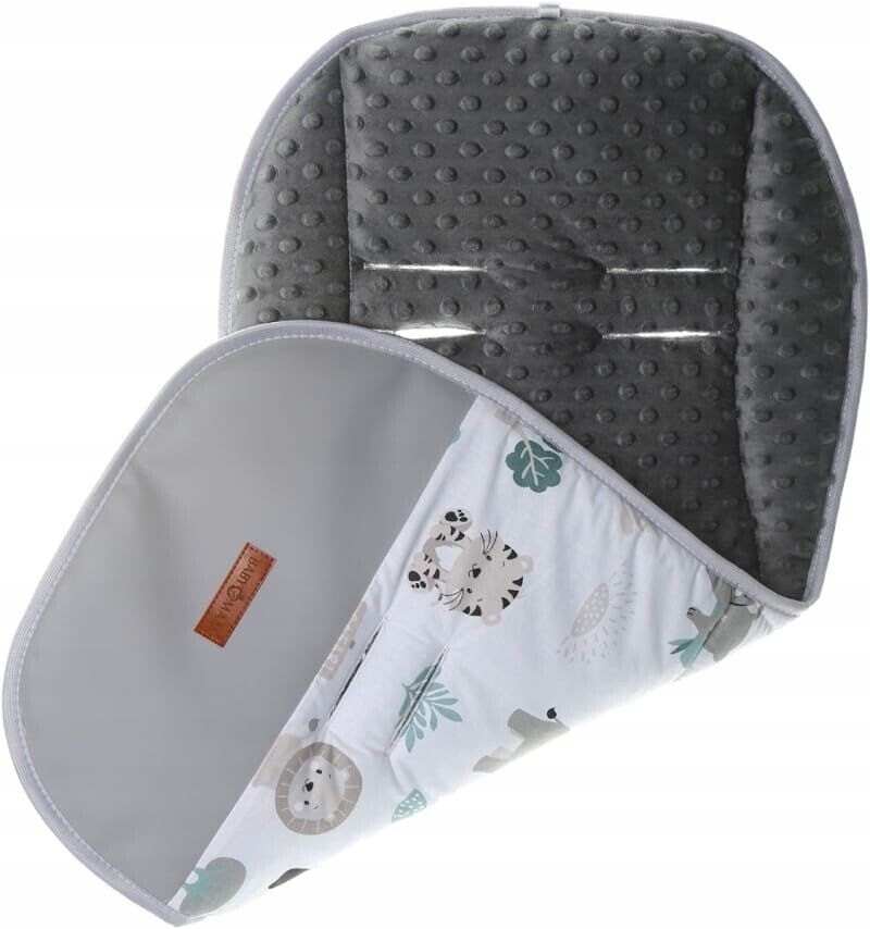 Liner Pushchair Buggy GRAPHITE/ On safari Universal Double Sided Soft Pram Seat