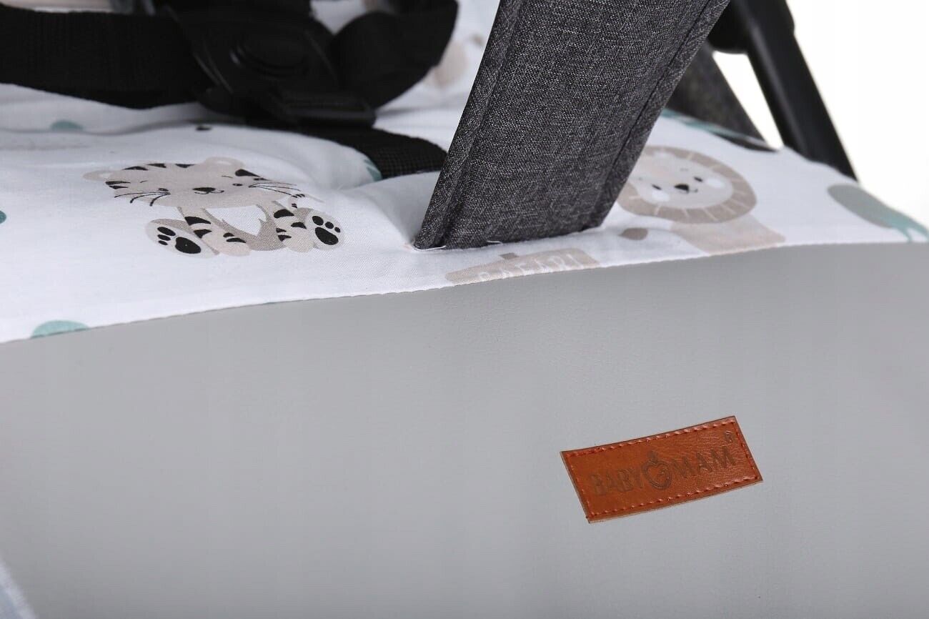 Liner Pushchair Buggy GRAPHITE/ On safari Universal Double Sided Soft Pram Seat