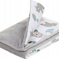 Baby Blanket Reversible Light & Soft Double Sided 75x50cm Grey/ on Safari