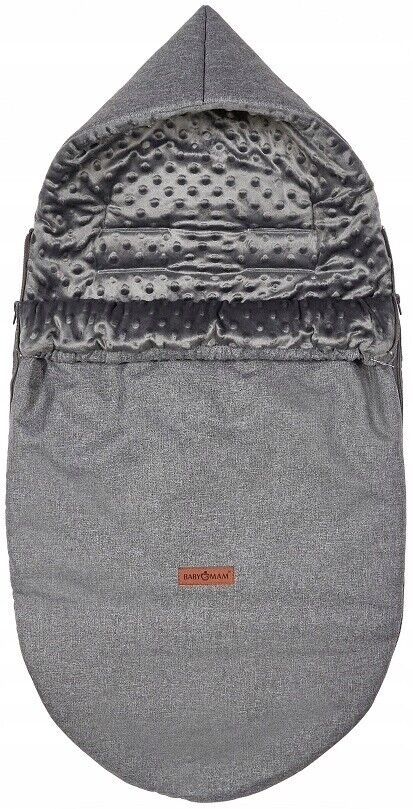 Dimple Dark Grey/Graphite Universal Hooded Footmuff Pushchair Stroller Buggy