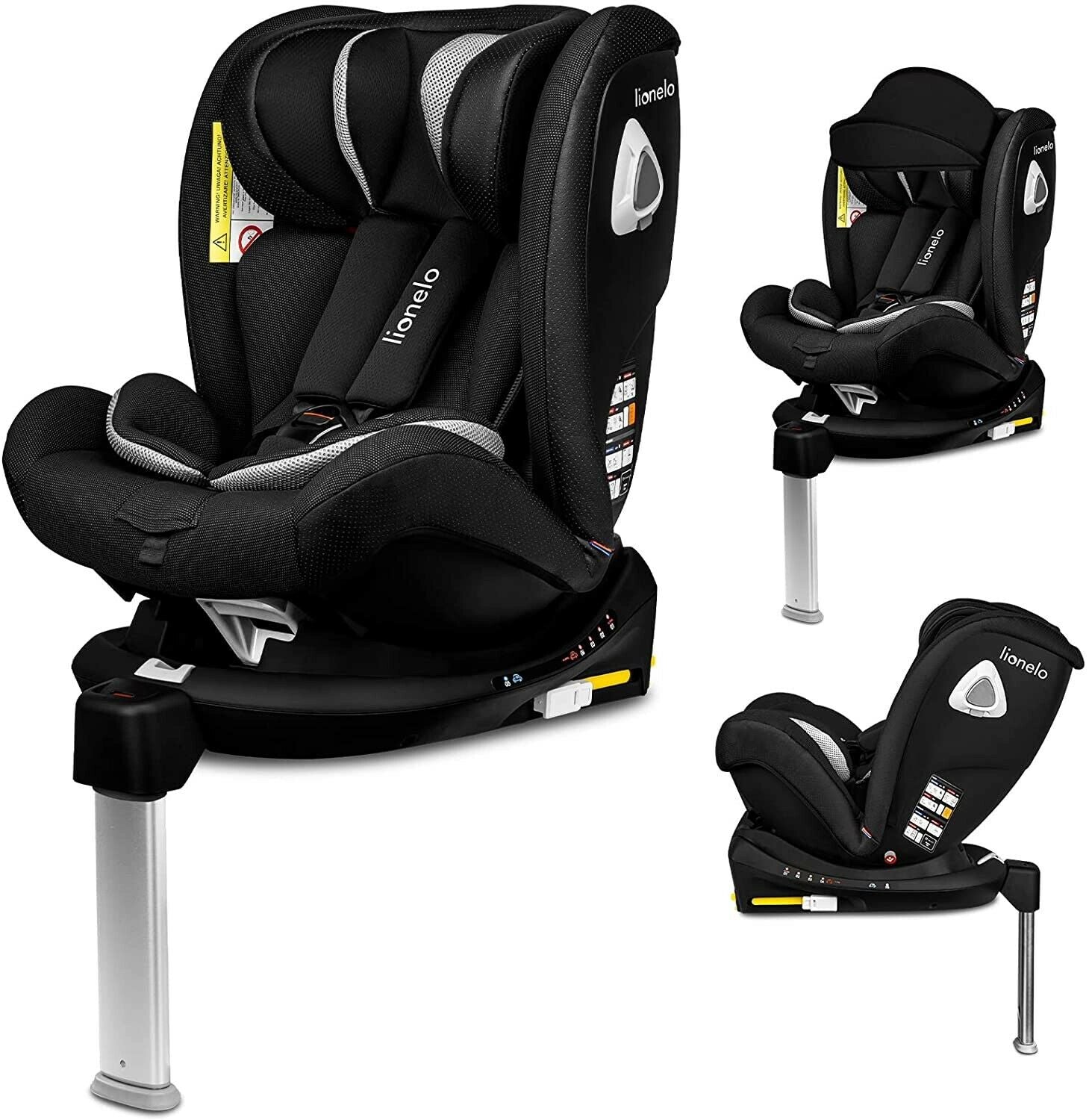 Lionelo Braam Carbon black Baby Child Toddler Safety Car Seat  ISOFIX 0-36 kg