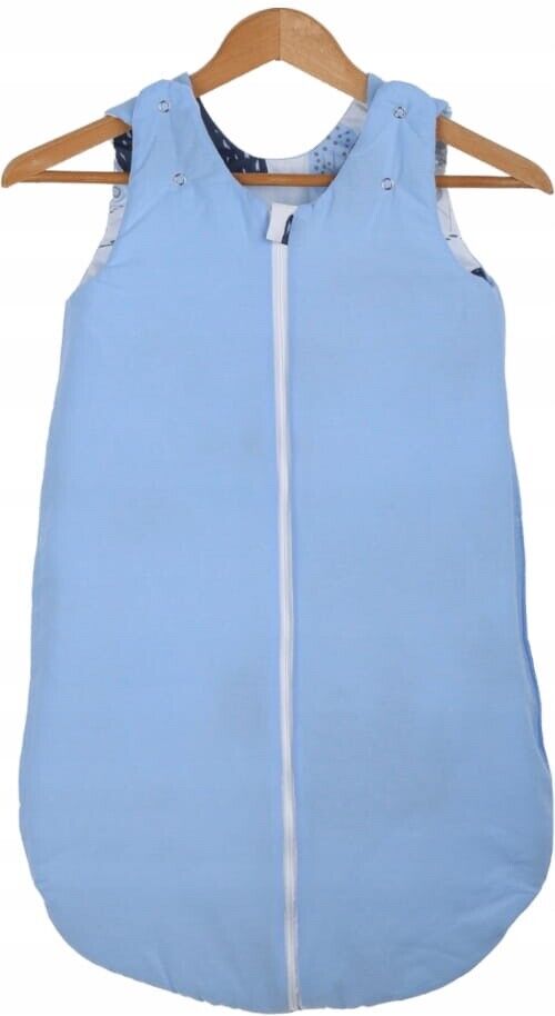 Baby Cotton Sleeping Bag Double Sided Sleepsack Quilted 1.0 Tog Retro Cars/Blue