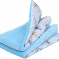Baby Blanket Reversible Light & Soft Double Sided 75x50 Blue/ Walk in the Cloud